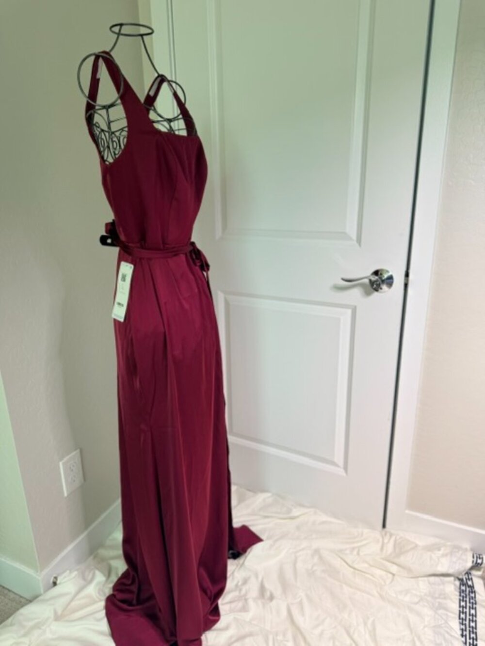 AZAZIE Mulberry Square Neck High Slit Formal Gown Size 8, NWT See Condition Note - Picture 5 of 15